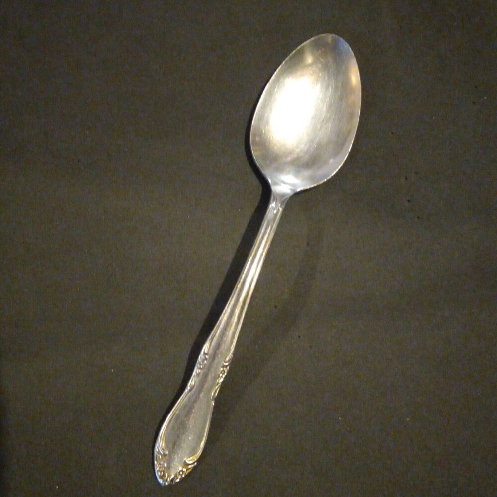 Oneida Stainless Plantation Custom Tablespoon / Serving Spoon-Floral-Discontinue